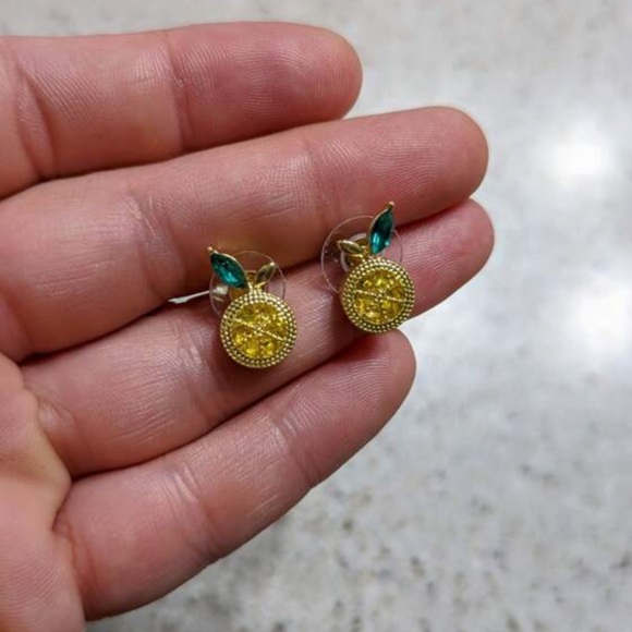 🍋 Lemon Gemstone Earrings 🍋 - Picture 5 of 5